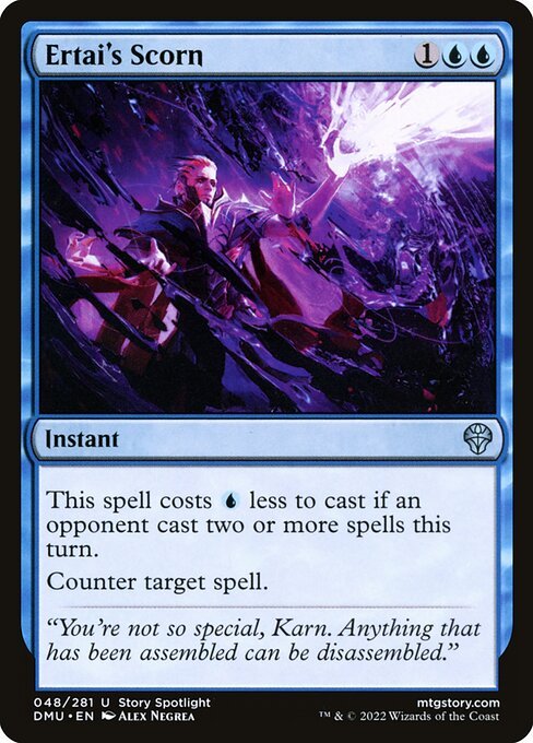 Ertai's Scorn card from DMU #48