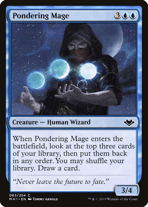 Pondering Mage card from MH1 #63