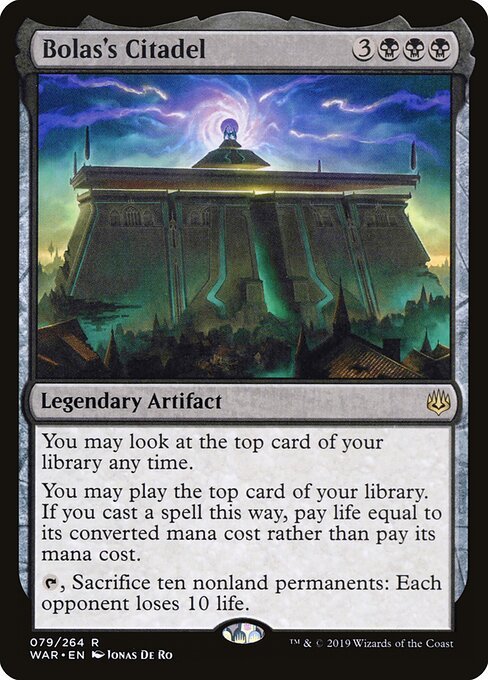 Bolas's Citadel card from WAR #79