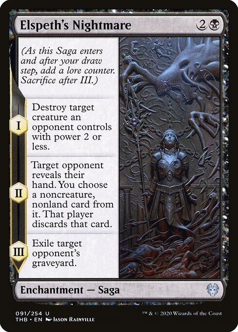 Elspeth's Nightmare card from THB #91
