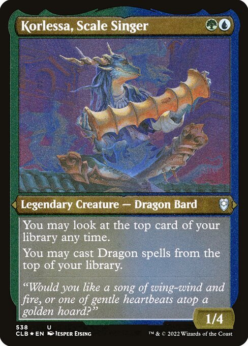 Korlessa, Scale Singer card from CLB #538