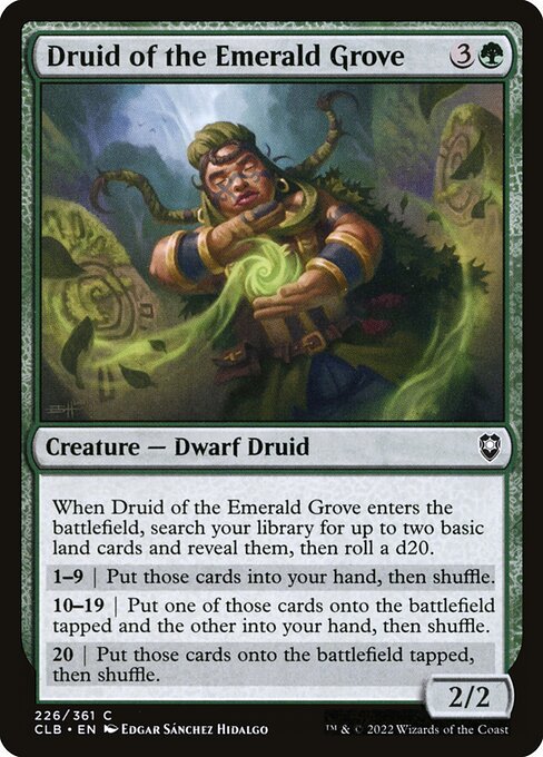 Druid of the Emerald Grove card from CLB #226
