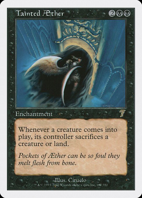 Tainted Aether card from 7ED #167