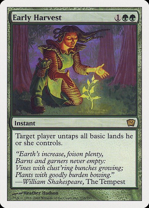 Early Harvest card from 9ED #235
