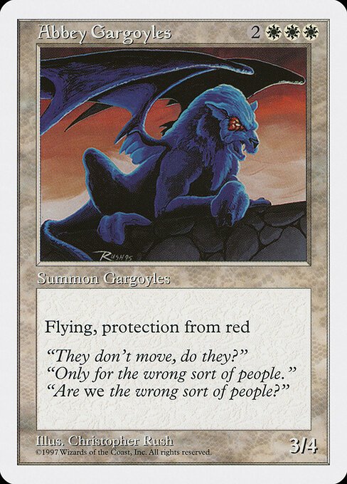 Abbey Gargoyles card from 5ED #product-2011