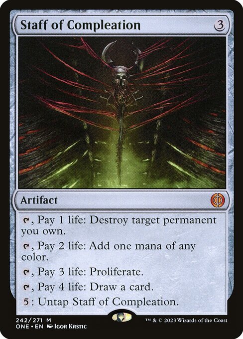Staff of Compleation card from ONE #242
