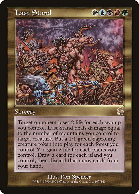 Last Stand card from APC #107