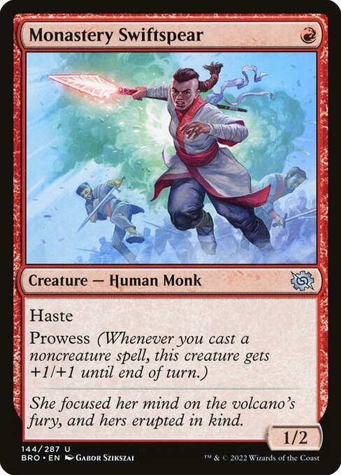 Monastery Swiftspear card from BRO #144