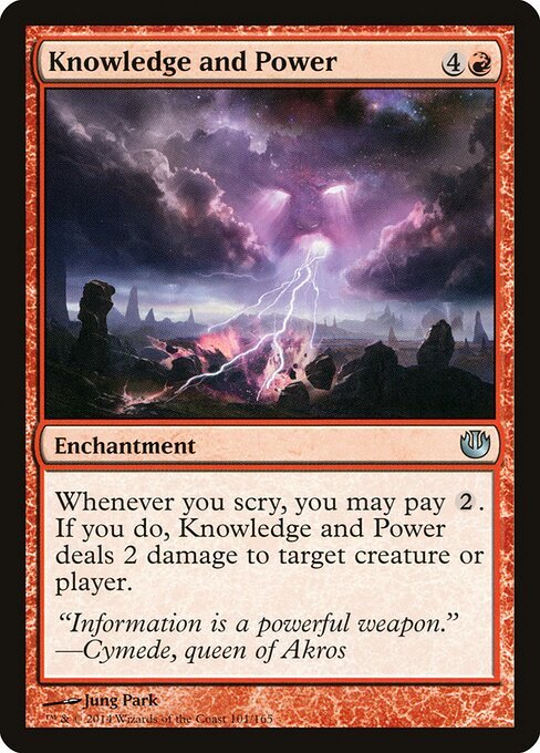 Knowledge and Power card from JOU #101