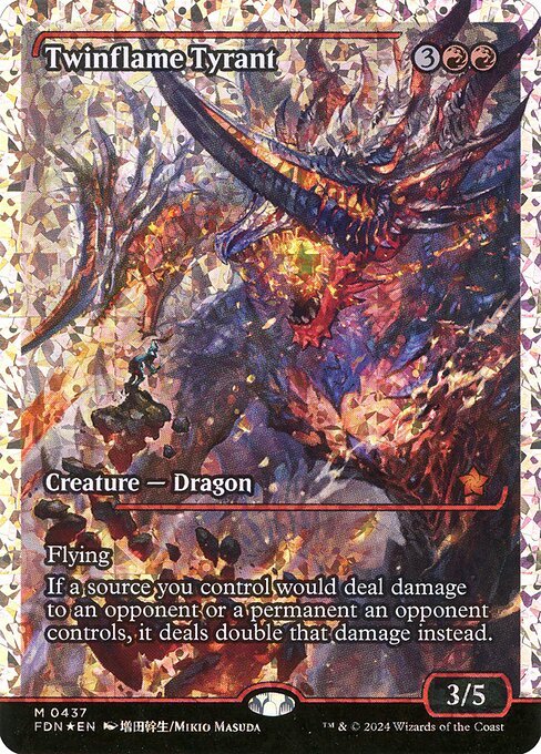 Twinflame Tyrant card from FDN #437