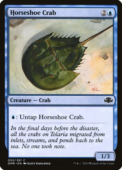 Horseshoe Crab card from DMR #55