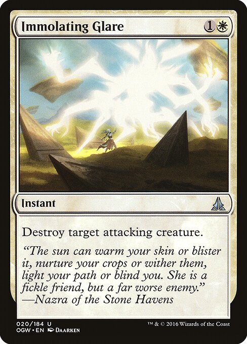 Immolating Glare card from OGW #20