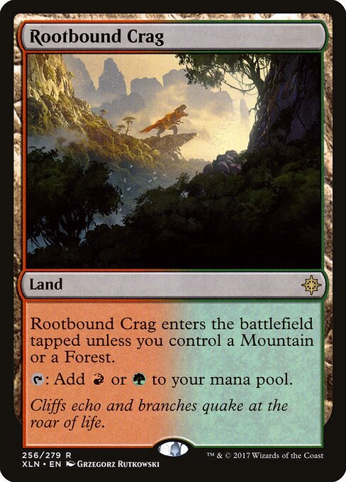 Rootbound Crag card from XLN #256