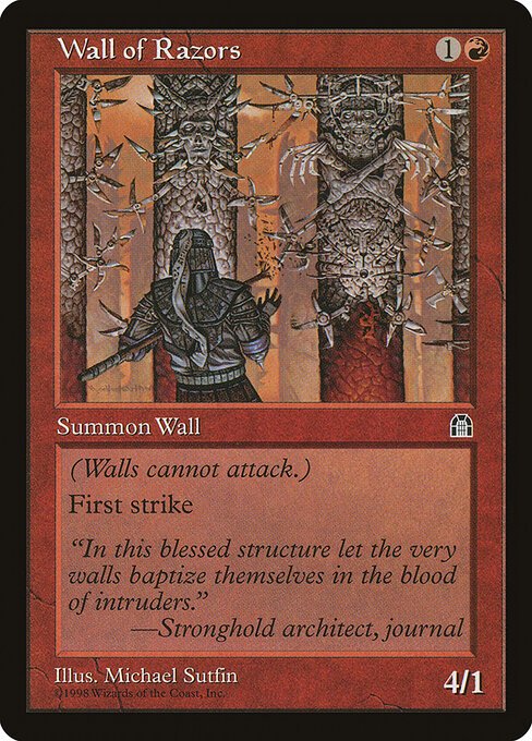 Wall of Razors card from STH #product-5445
