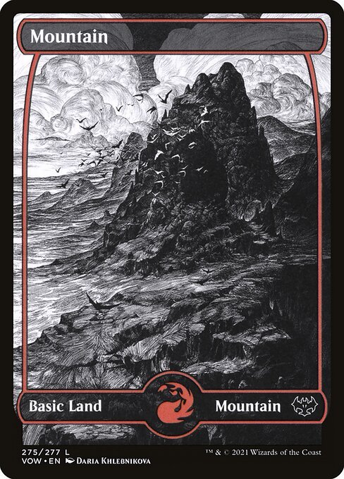 Mountain (275) card from VOW #275