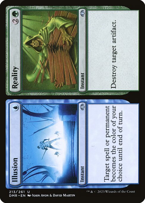 Illusion // Reality card from DMR #213