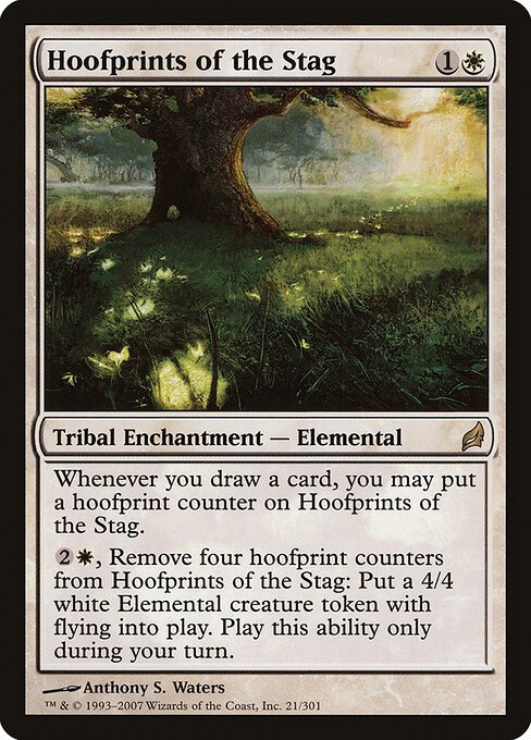 Hoofprints of the Stag card from LRW #21