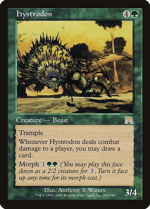Hystrodon card from ONS #266