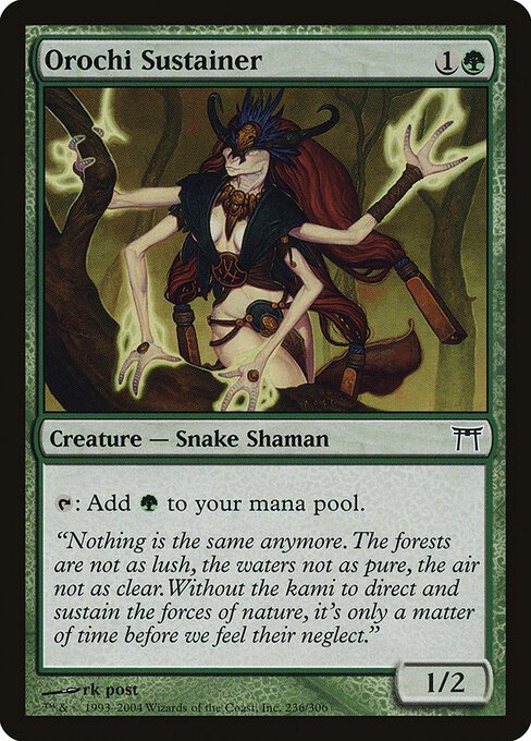Orochi Sustainer card from CHK #236