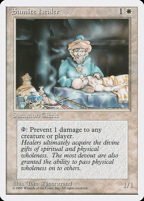 Samite Healer card from 4ED #product-1907