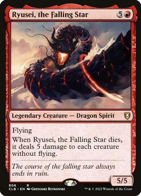 Ryusei, the Falling Star card from CLB #806