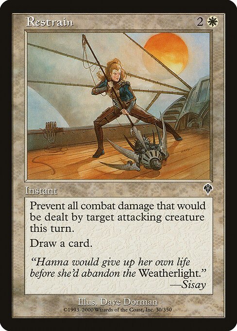 Restrain card from INV #30