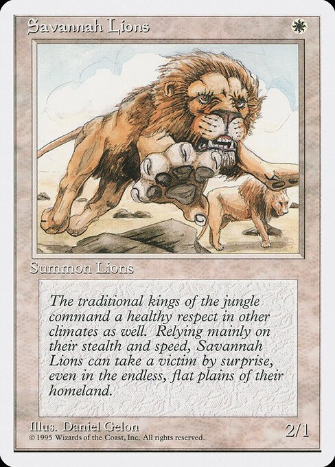 Savannah Lions card from 4ED #product-1909