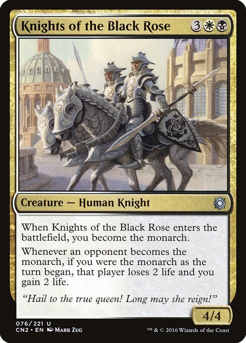 Knights of the Black Rose card from CN2 #76