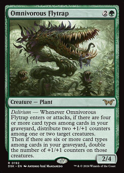 Omnivorous Flytrap card from DSK #192