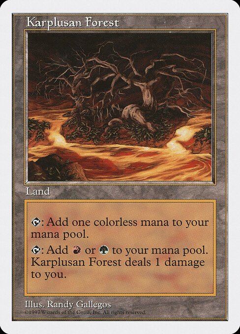 Karplusan Forest card from 5ED #product-2238