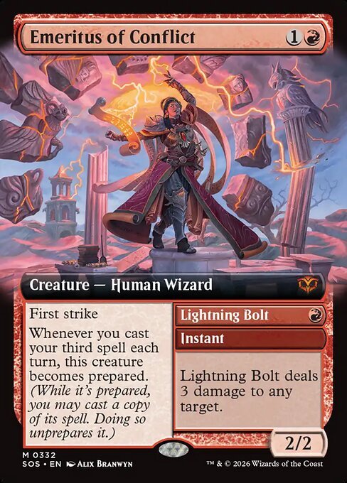 Emeritus of Conflict card from SOS #332