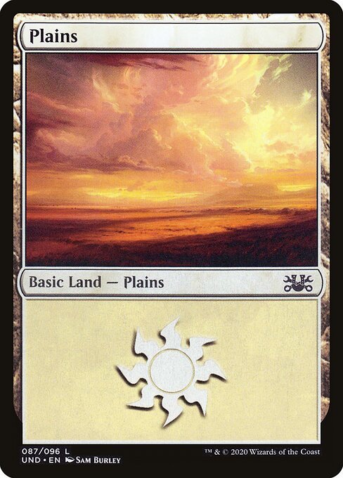 Plains card from UND #87