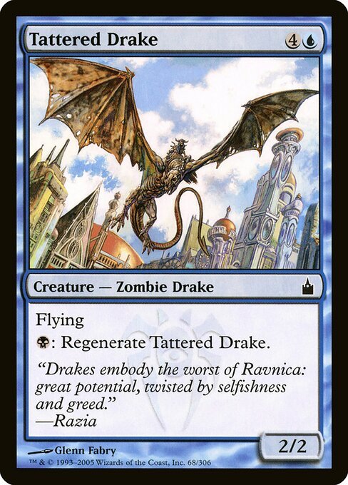 Tattered Drake card from RAV #68
