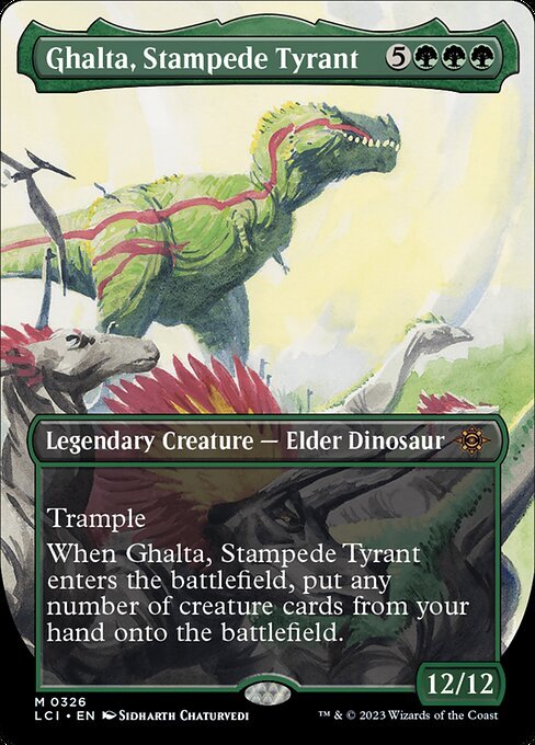 Ghalta, Stampede Tyrant card from LCI #326