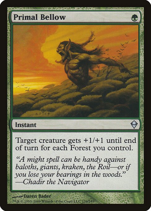 Primal Bellow card from ZEN #176
