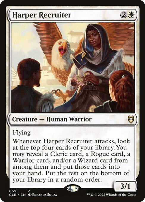 Harper Recruiter card from CLB #659