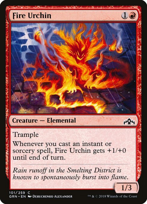 Fire Urchin card from GRN #101