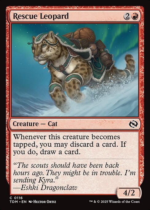 Rescue Leopard card from TDM #116