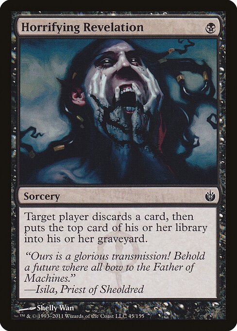 Horrifying Revelation card from MBS #45
