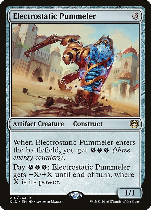 Electrostatic Pummeler card from KLD #210