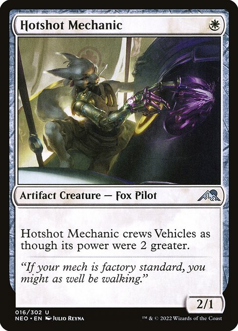 Hotshot Mechanic card from NEO #16
