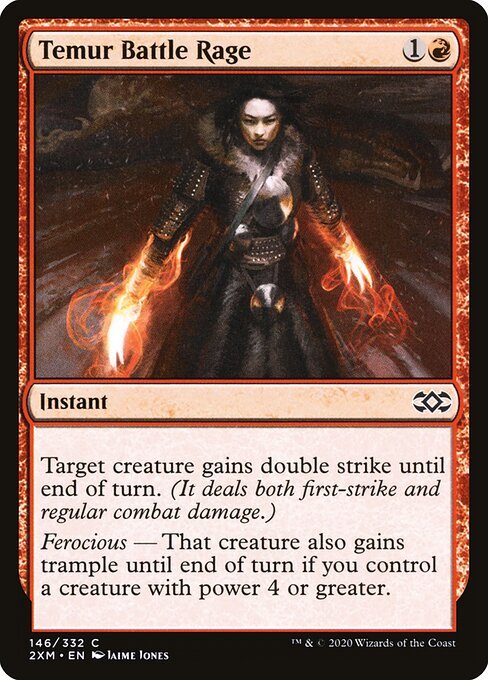 Temur Battle Rage card from 2XM #146