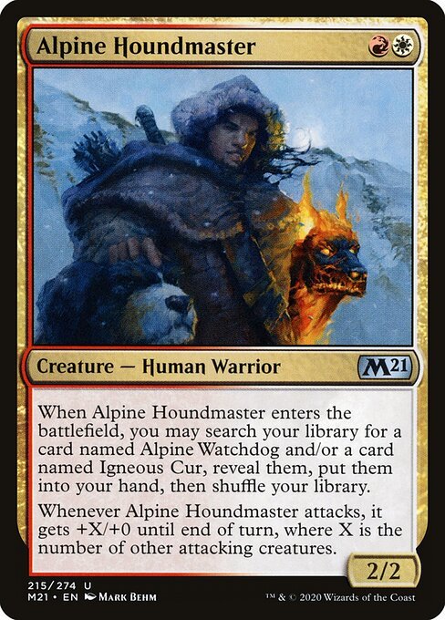 Alpine Houndmaster card from M21 #215