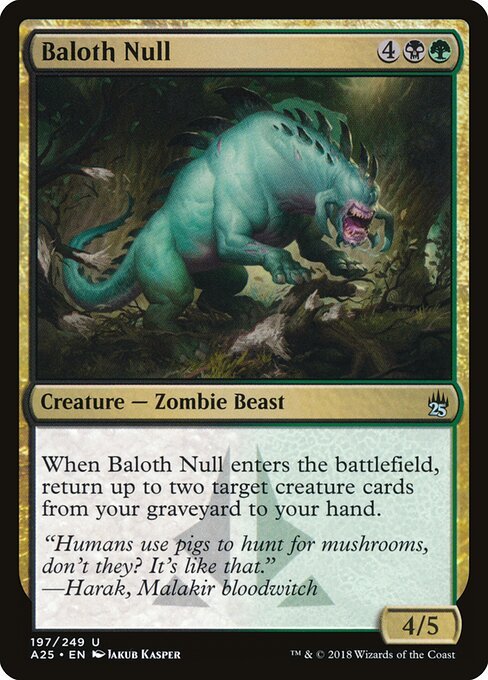 Baloth Null card from A25 #197