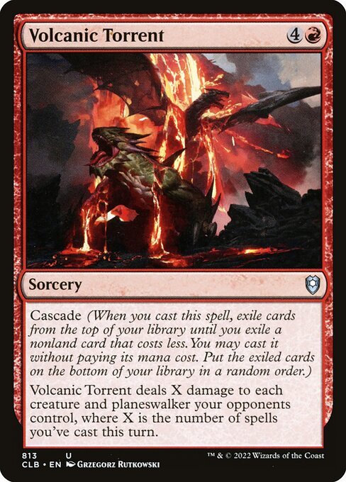 Volcanic Torrent card from CLB #813