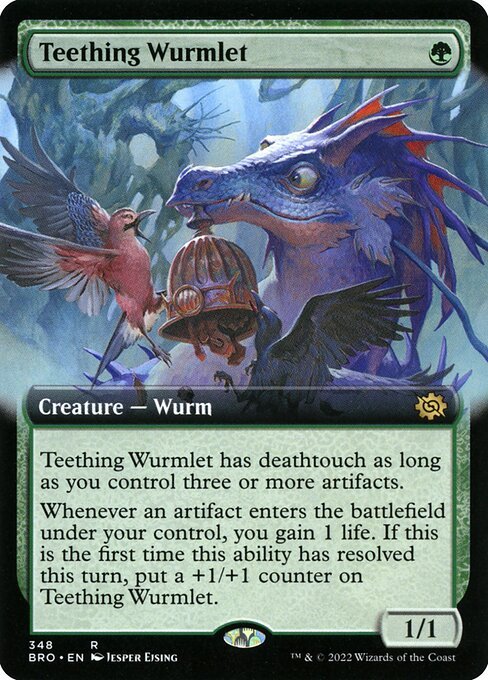 Teething Wurmlet card from BRO #348
