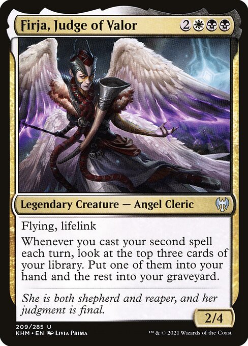 Firja, Judge of Valor card from KHM #209