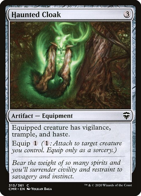 Haunted Cloak card from CMR #313