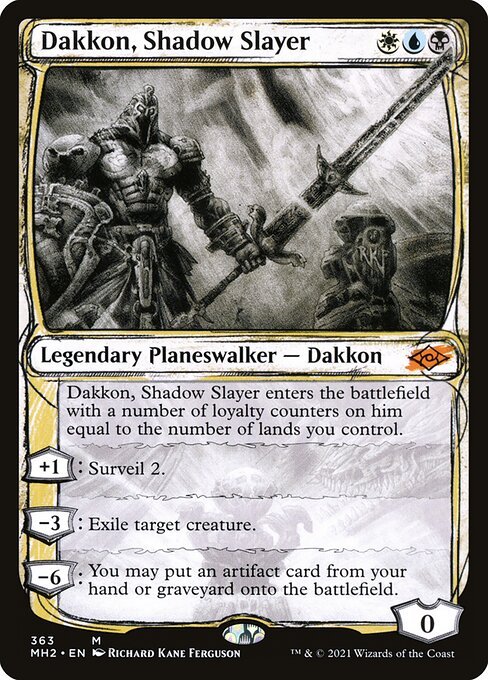 Dakkon, Shadow Slayer card from MH2 #363