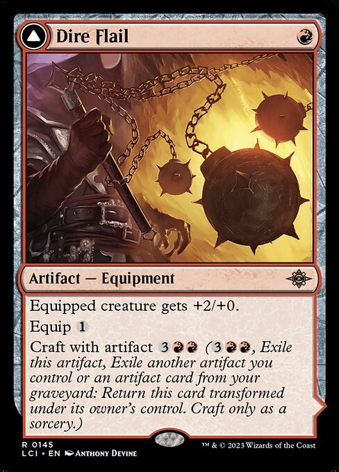 Dire Flail card from LCI #145
